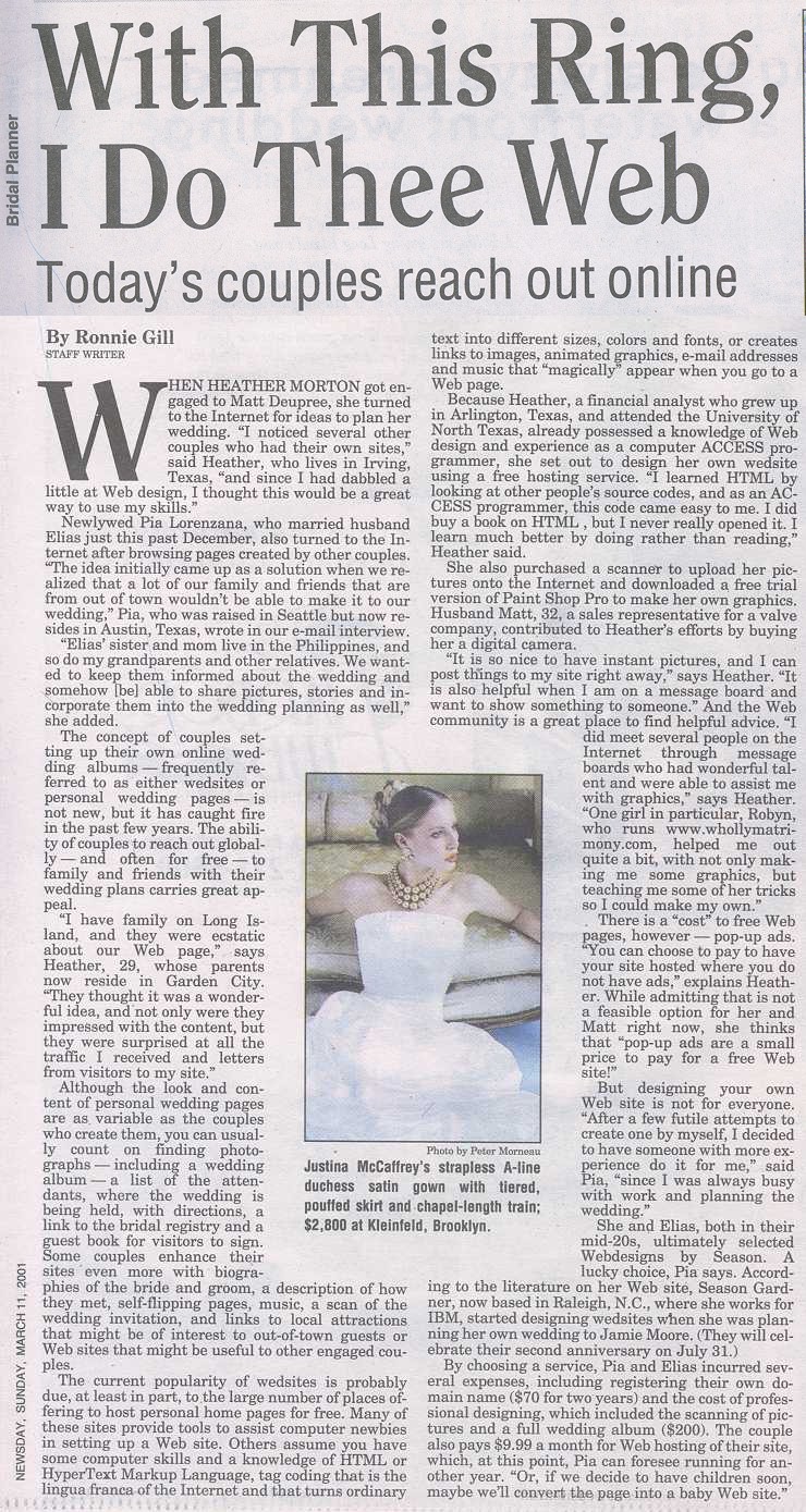 Wedding Article